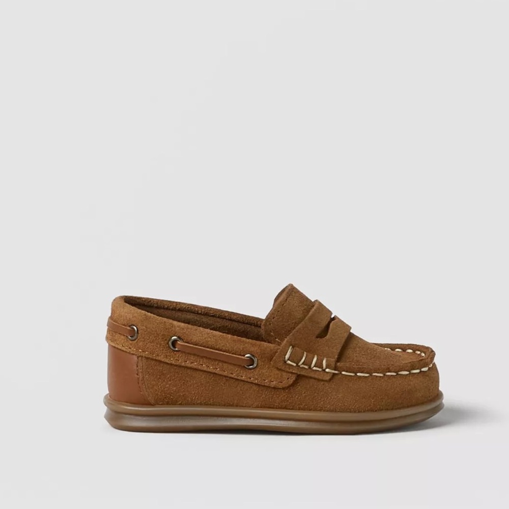 Zara Tan Kids Moccasins